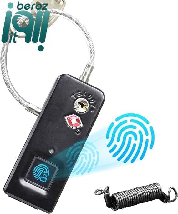 قفل اثر انگشتی گرین لاین Green Lion Mini Fingerprint Padlock GNFPPDLKBK — تصویر ۳