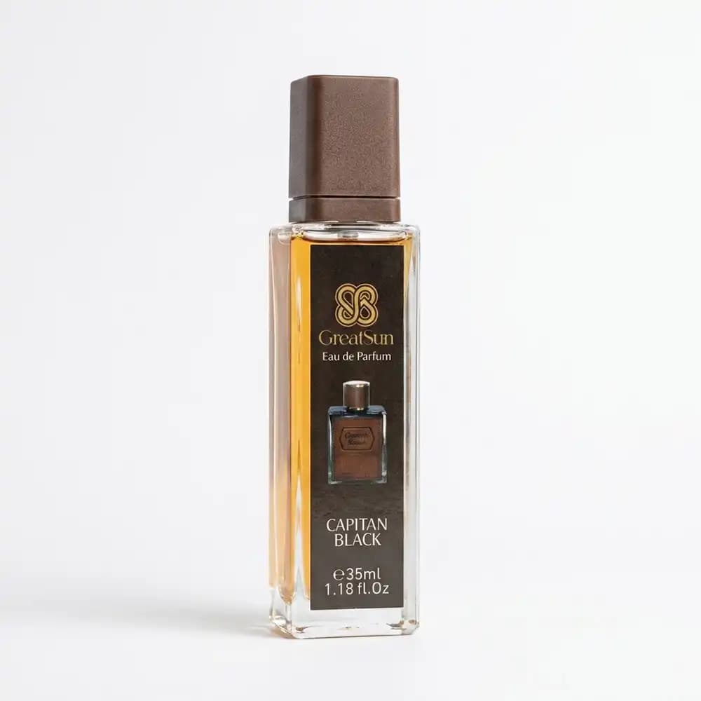 عطر جیبی مردانه گریت سان (GreatSun) مدل Capitan Black حجم ۳۵ میلیلیتر — تصویر ۴
