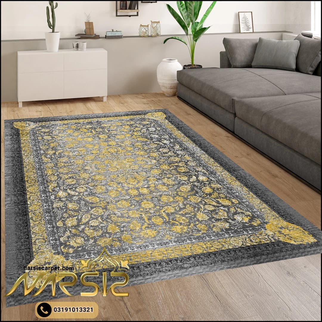 فرشینه فرش افشان طرح افروز طوسی کد 9082 — تصویر ۲