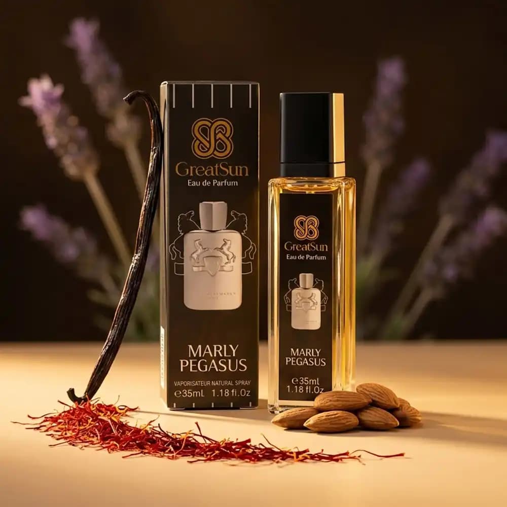 عطر جیبی مردانه گریت سان (GreatSun) مدل Marly Pegasus حجم ۳۵ میلیلیتر — تصویر ۲