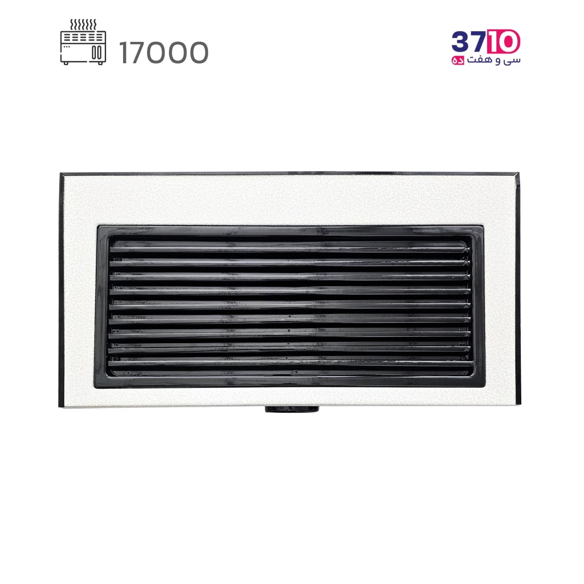 بخاری شومینه ایمن گاز مشهد 17000 طرح چکشی سفید طلایی مدل شادلین B کلاسیک — تصویر ۳
