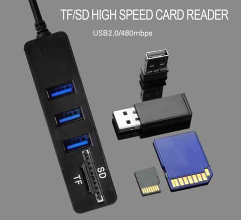 هاب و رم ریدر 5 پورت کمبو جنیون مدل 480Mbps — تصویر ۲