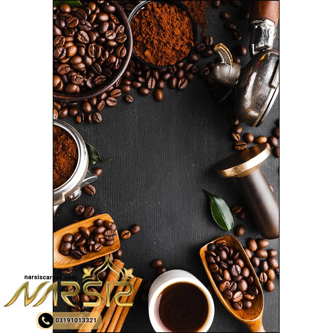 فرشینه آشپزخانه طرح قهوه کد 7059