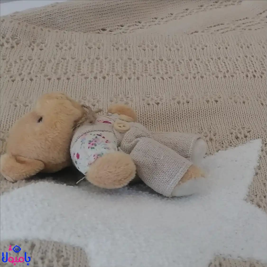 پتو دورپیچ بافت عروسکدار 95*80سانتیمتر TAFFY — تصویر ۴