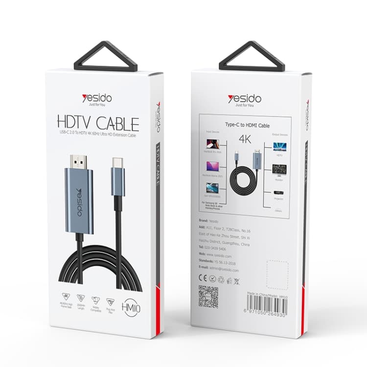 کابل Type-Cبه Hdmi یسیدو YESIDO HM10 — تصویر ۲