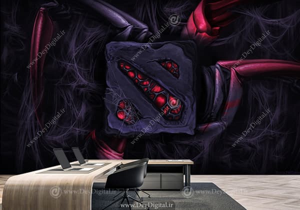 پوستر دیواری سه بعدی گیم نت طرح لوگو بازی دوتادو WA-3375