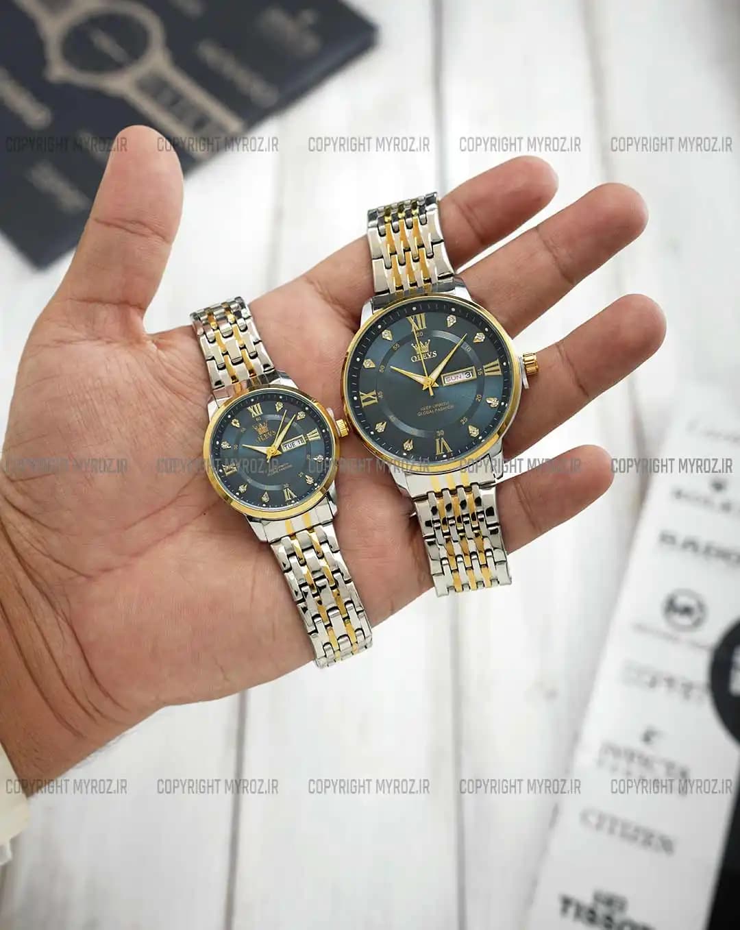 ست ساعت مچی اولوز OLEVS مدل 5513-SGB کد 2680 — تصویر ۲
