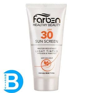 کرم ضد آفتاب SPF 30 فاربن بی رنگ پوست حساس (50 ميل) — تصویر ۳