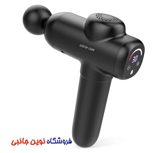 ماساژور تفنگی گرین لاین Wave Massage Gun ا Green Lion Wave Massage Gun 30 Speed Levels 1700 (تک / عمده)