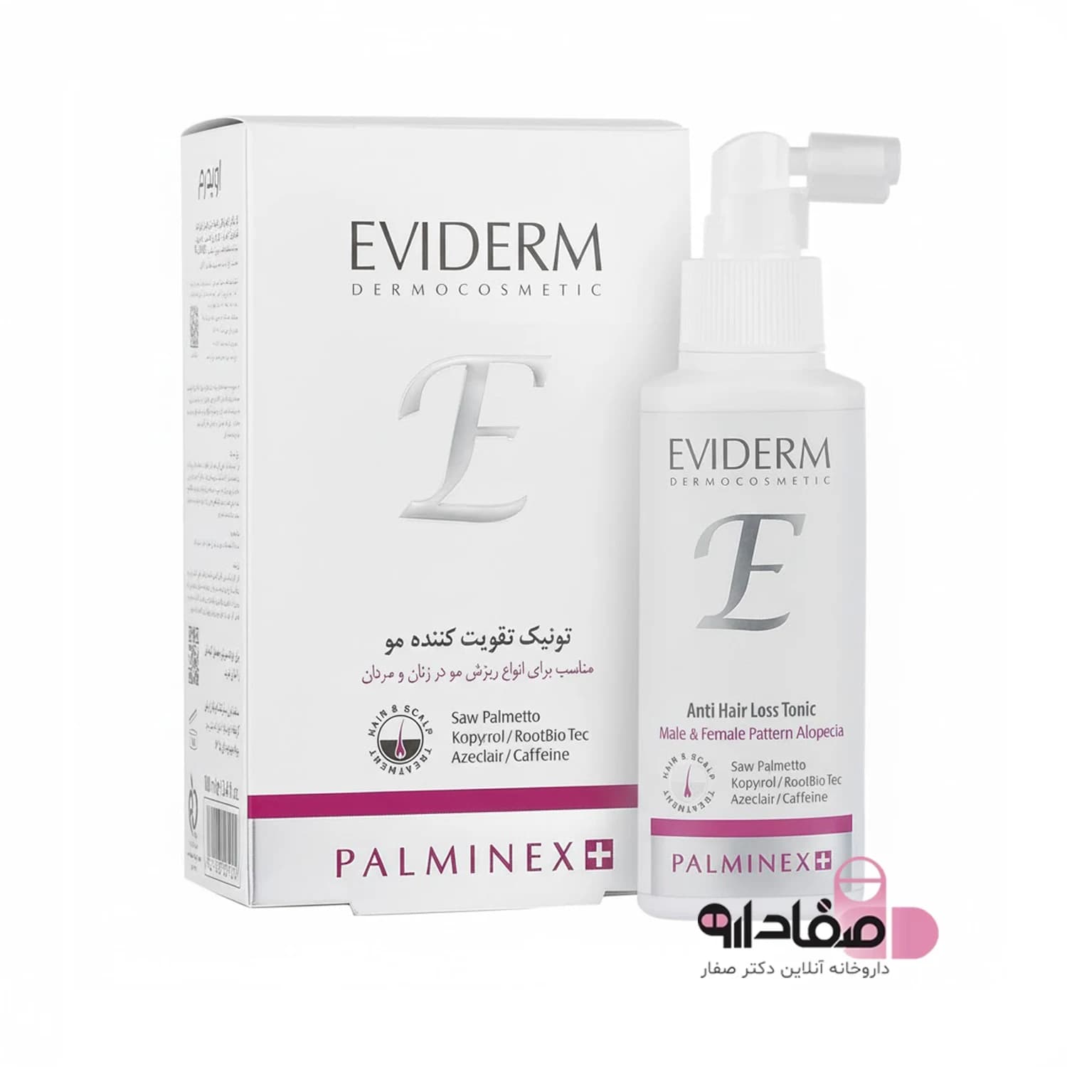 تونیک تقویت کننده مو پالمینکس پلاس اویدرم 100 میلی لیتر | Eviderm Palminex Plus Hair Strengthening Tonic