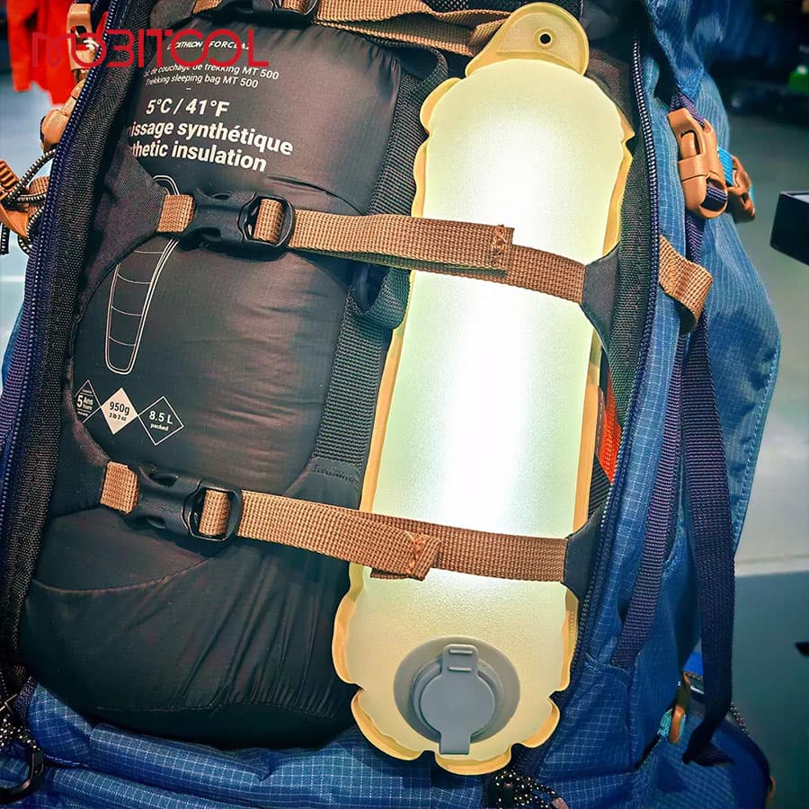 چراغ بادی ضد آب مگنتی پرودو Porodo Lifestyle Inflatable Outdoor Magnetic Tube Light PD-LFST136-WH — تصویر ۵