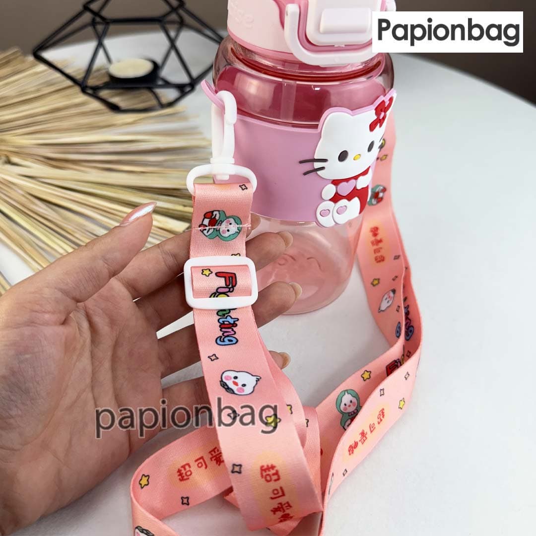 ست دخترانه کیتی کیف مدرسه، جامدادی، بادی بگ قمقمه و سرکلیدی کد1074 — تصویر ۳
