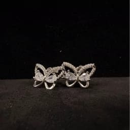 گوشواره نقره پروانه — تصویر ۲