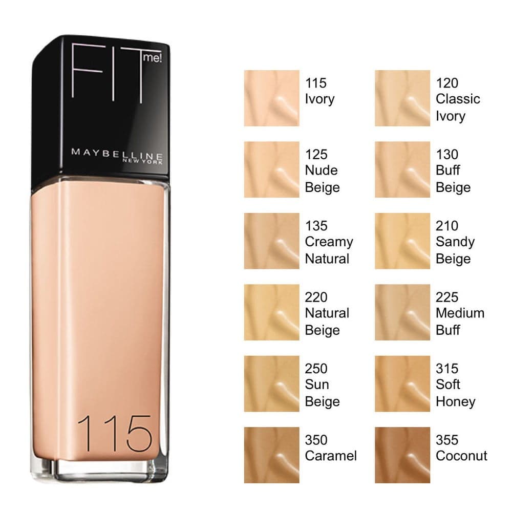 کرم پودر فیت می پرولس میبلین Maybelline Fit Me Foundation Poreless — تصویر ۳