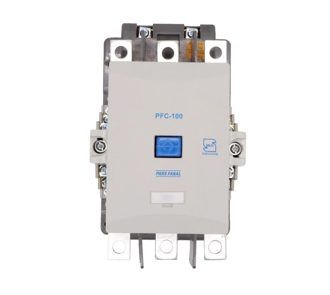 کنتاکتور 180 آمپر پارس فانال 90 کیلووات بوبین AC 220 مدل PFC-180