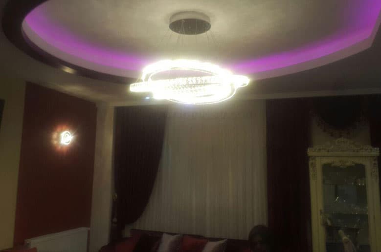 چراغ آویز مدرن 8103 سه حلقه با قطر 60-80-100 — تصویر ۳