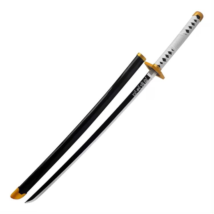 شمشیر چوبی 1 متری مدل گیو تومیوکا Giyu Tomioka طرح شیطان کش Demon Slayer کد 03