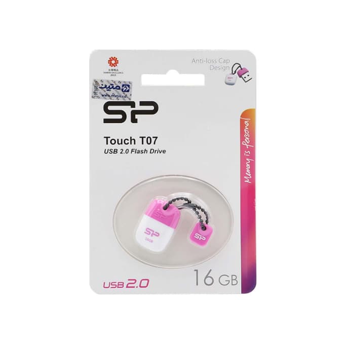 فلش مموری سیلیکون پاور Silicon Power مدل T07 ظرفیت 16 گیگابایت گارانتی متین