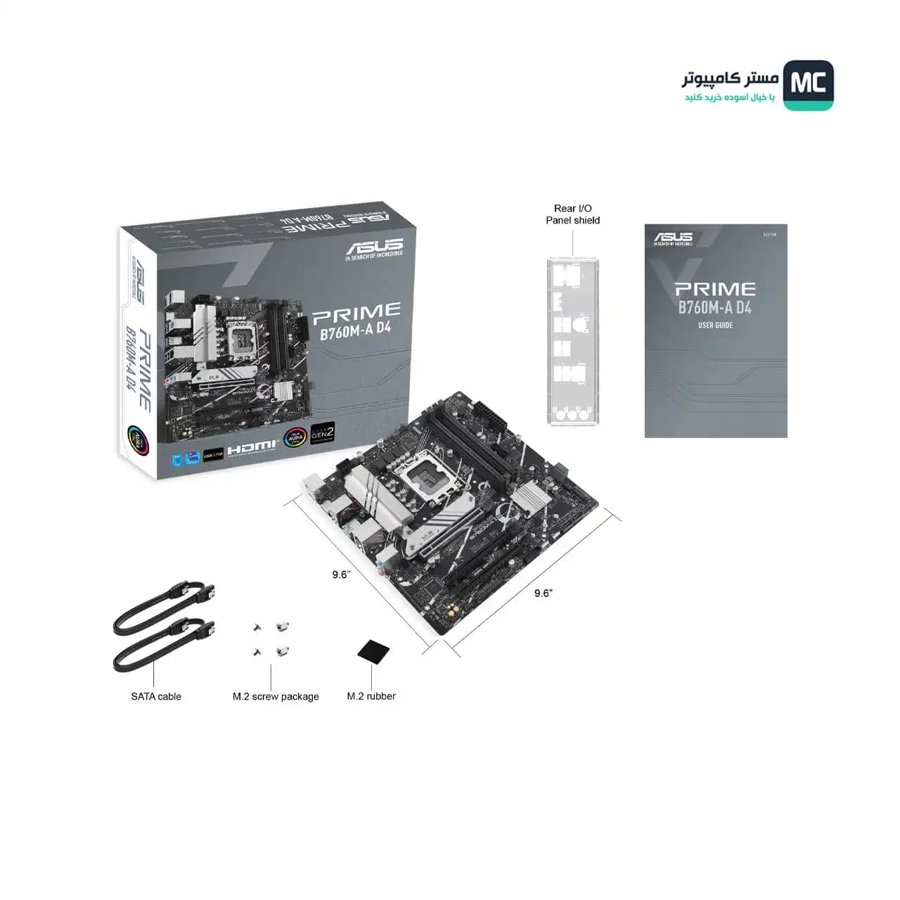 مادربرد ایسوس Prime B760M-A D4 CSM — تصویر ۶