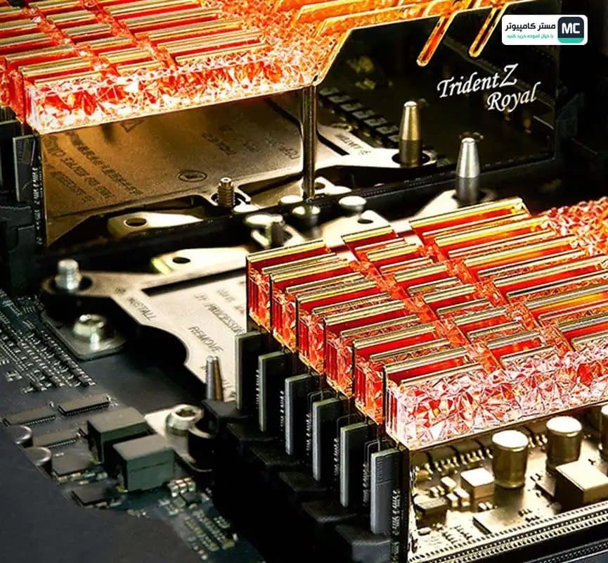 رم جی اسکیل مدل Trident Z Royal Gold DDR4 32GB 16GBx2 3600MHz CL18 (دسته دوم) — تصویر ۲