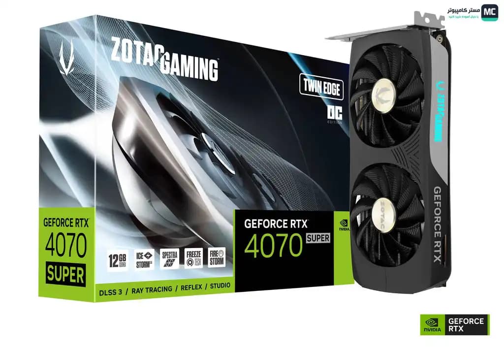 کارت گرافیک زوتاک GeForce RTX 4070 Super Twin Edge OC 12GB (درحدنو) — تصویر ۶