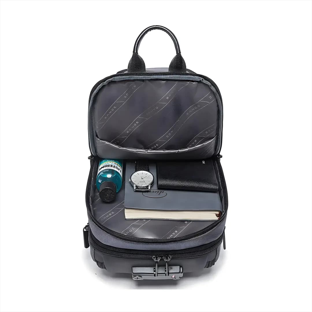 کیف دوشی کراس بادی اصل BG-7082 رمز دار با پورت USB — تصویر ۴