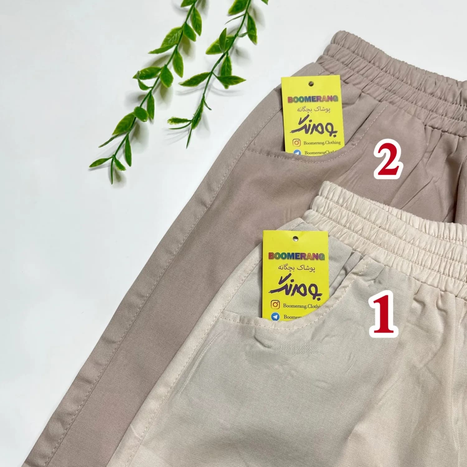 شلوارک کتان کاغذی بچگانه تابستانه مناسب 4 تا 7 سال — تصویر ۲