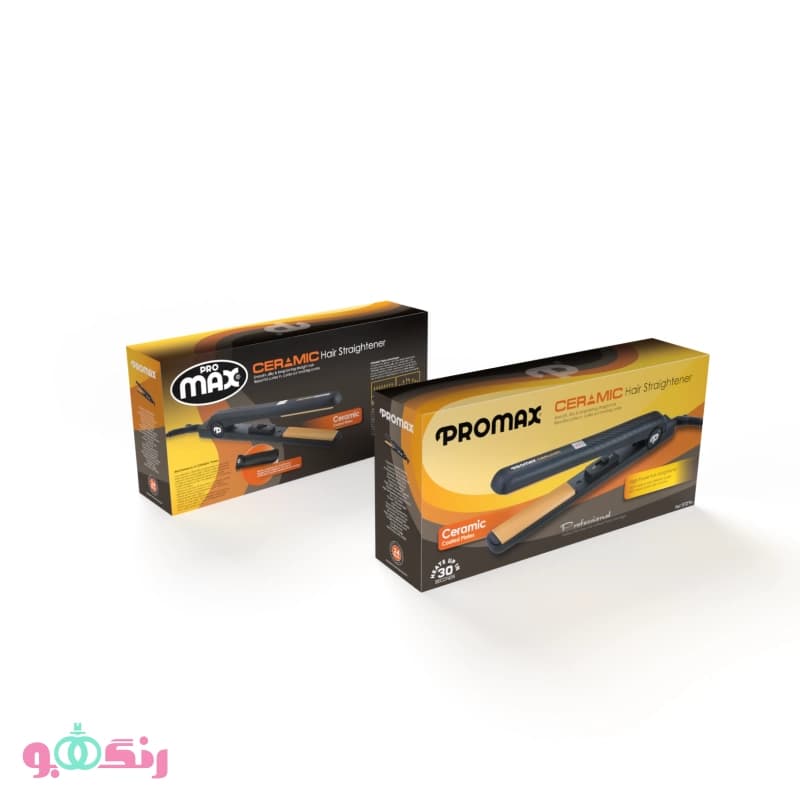 اتو مو سرامیک پرومکس Promax به همراه کیف نسوز مدل 5721 — تصویر ۲