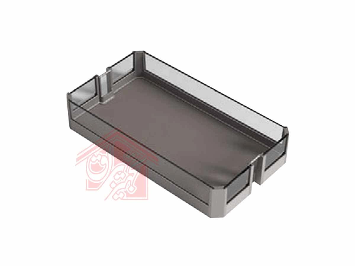 سوپری ریل وسط شیشه ای یونی هوپر کد 1205S.GG ارتفاع 197-227 — تصویر ۲