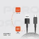 کابل شارژ مقاوم پرودو USB-A به USB-C با طول 3M مدل PD-CBL0005 — تصویر ۳