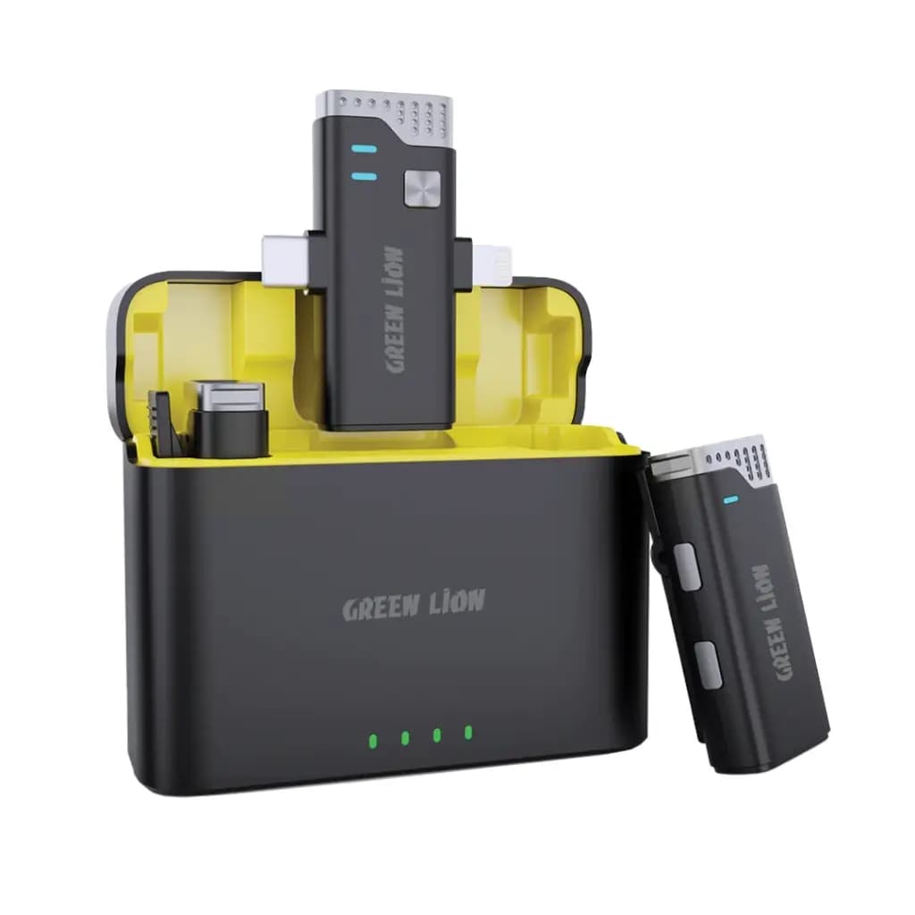 میکروفون ۲ در ۱ گرینلاین مدل 360 با کانکتور USB-C و Lightning
