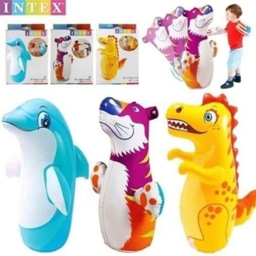 کیسه بوکس بادی کودک اینتکس طرح حیوانات INTEX 44699 — تصویر ۳