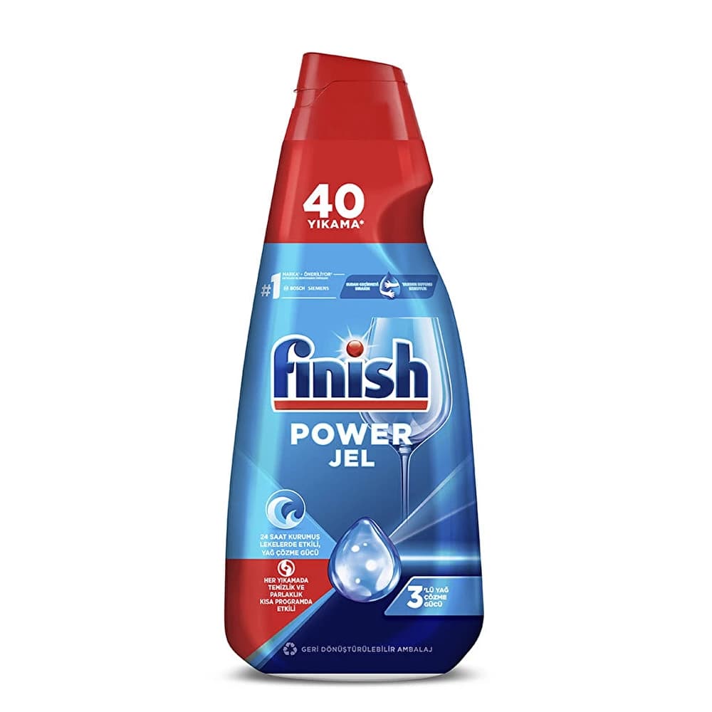 ژل ماشین ظرفشویی فینیش finish کلاسیک همه کاره 40 بار مصرف حجم 1 لیتر — تصویر ۲