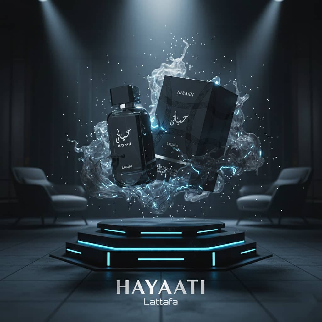 عطر ادکلن عربی زنانه مردانه حیاتی لطافه رایحه اینوکتوس پاکورابان (Lattafa Hayaati) حجم 100 میل — تصویر ۸