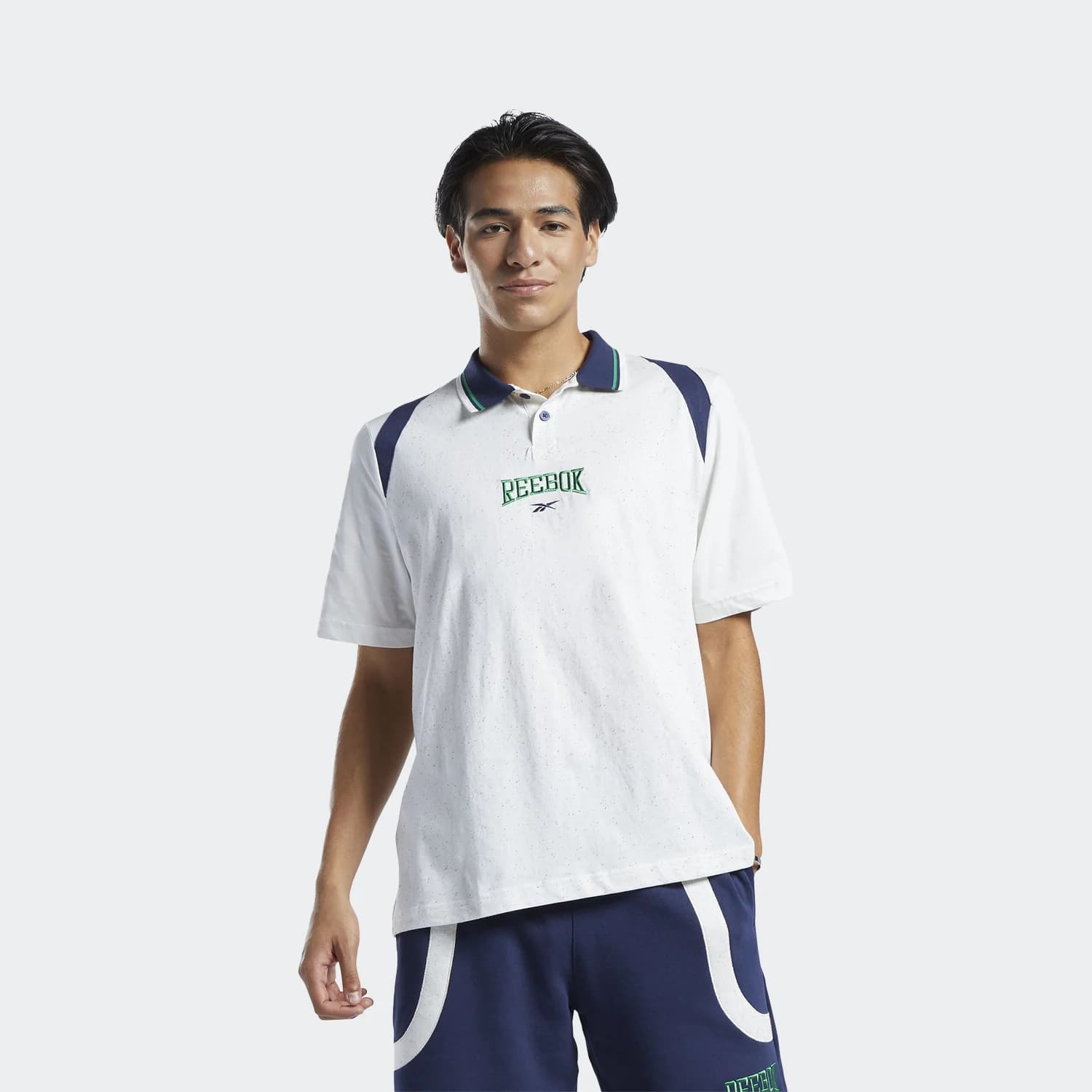 پلوشرت مردانه ریباک مدل Classics Varsity Polo Shirt — تصویر ۳