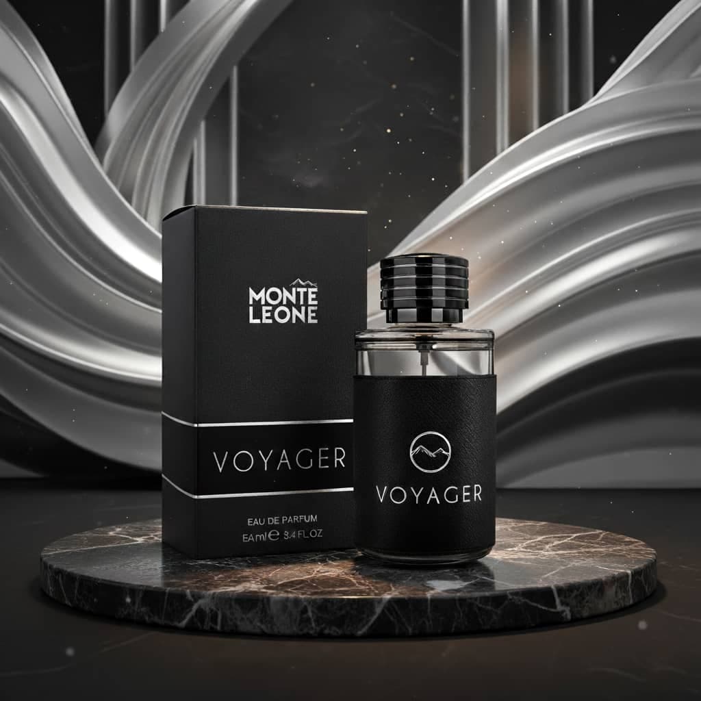 عطر ادکلن مردانه مونت بلنک اکسپلورر فراگرنس ورد مدل مونت لئون ویاگر (Fragrance World Monte Leone Voyager) حجم 100 میل — تصویر ۵