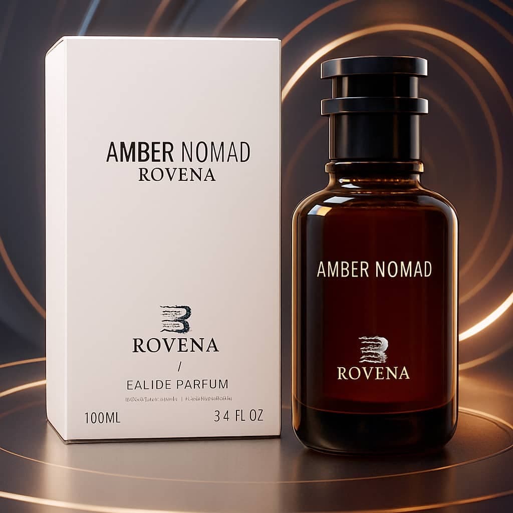 عطر ادکلن زنانه مردانه لویی ویتون آمبر نومد روونا فرانسه مدل آمبر نومد (Rovena Amber nomad) حجم 100 میل — تصویر ۲