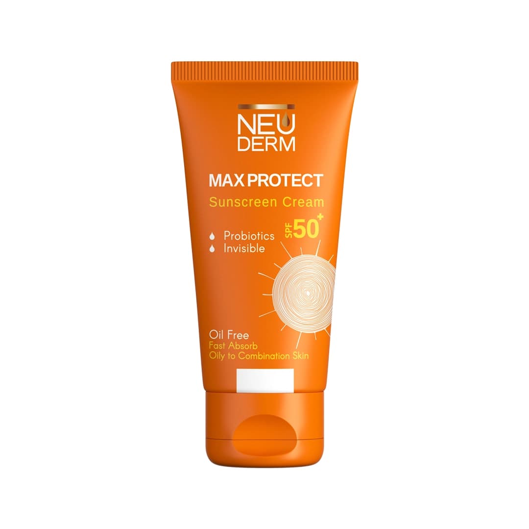 کرم ضد آفتاب فاقدچربی نئودرم SPF50 مدل Max Protect حجم ۵۰ میلیلیتر — تصویر ۲