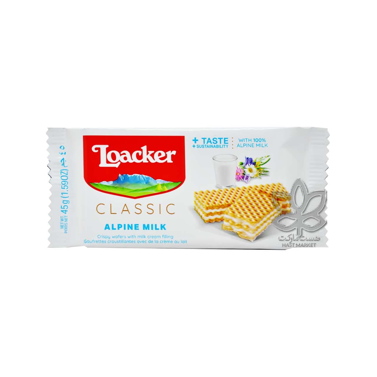 ویفر شیری ۴۵ گرم لواکر – loacker