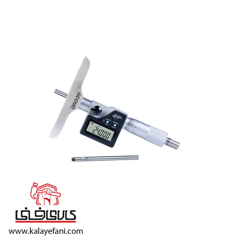 میکرومتر دیجیتال عمق سنج 50-0 میلی متر آکاد (با گارانتی شرکتی) مدل 01-002-395 — تصویر ۲