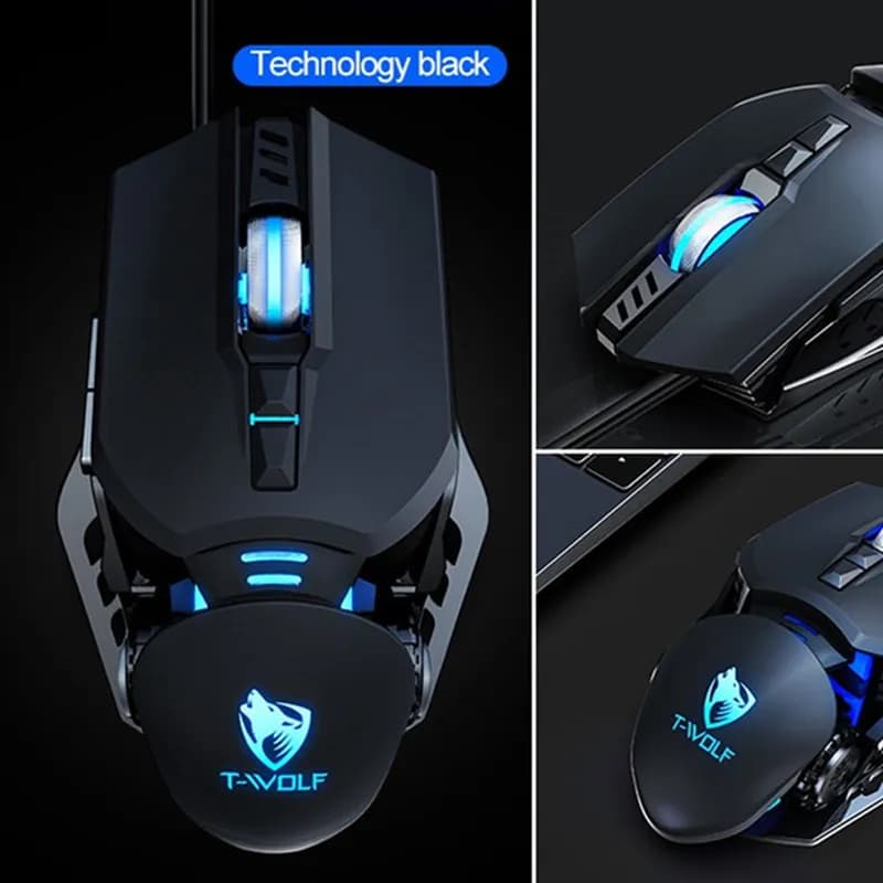 ماوس گیمینگ سیم دار تی ولف RoboCop مدل T-Wolf G530 — تصویر ۴