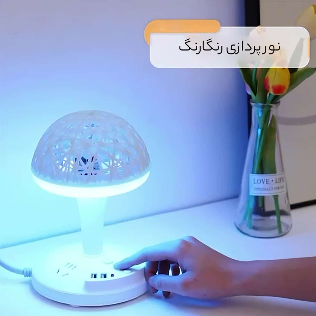 چند راهی برق و چراغ خواب رومیزی — تصویر ۷