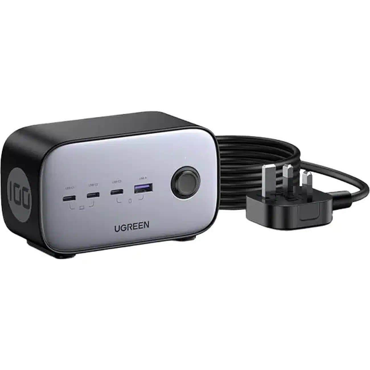 چند راهی برق یوگرین Ugreen مدل CD270-60168 با 2 سوکت و 4 پورت — تصویر ۳