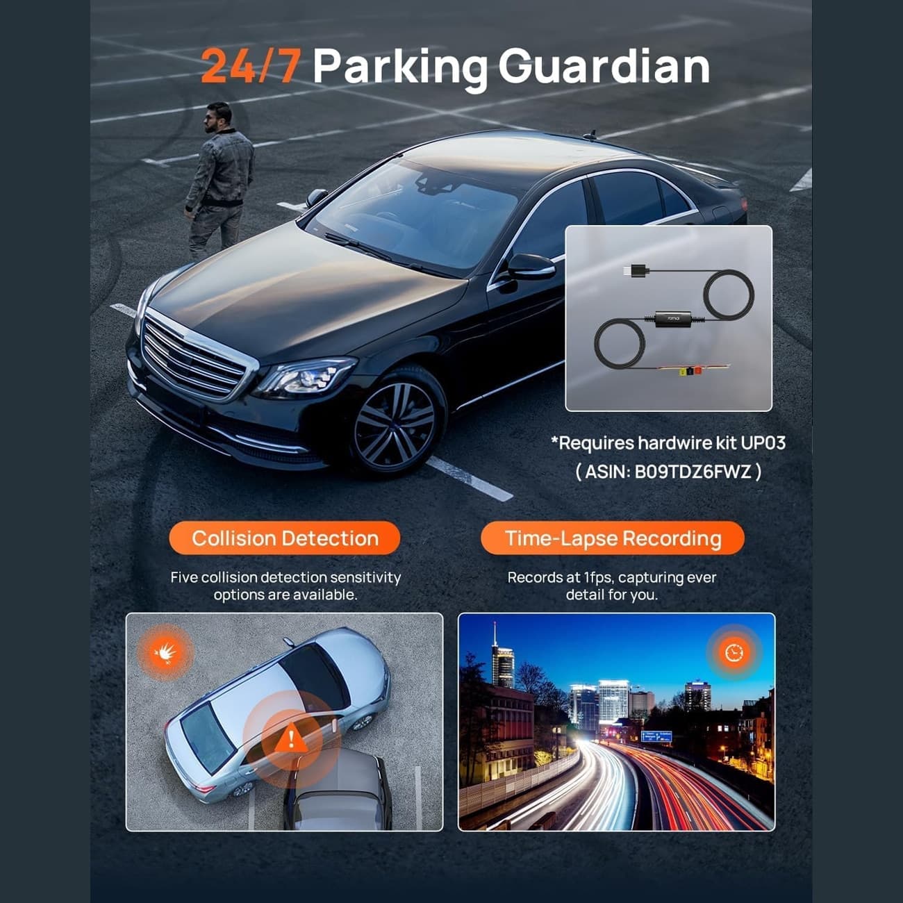 دوربین ثبت وقایع هفتاد مای 70mai مدل A800SE با GPS — تصویر ۶