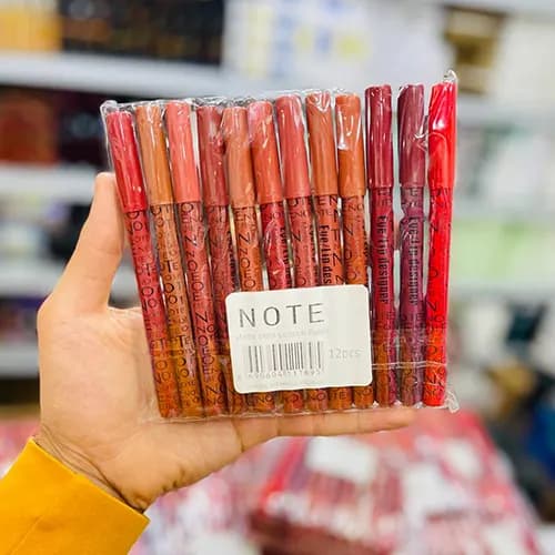 رژلب مدادی برند نوت Note تعداد 12 عددی — تصویر ۲