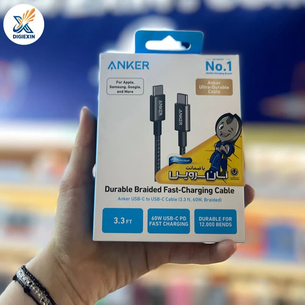 کابل تایپ سی انکر Anker مدل A8756 توان 100 وات 1 متر — تصویر ۹