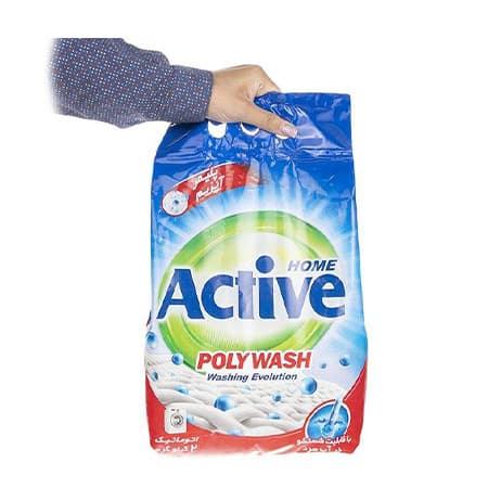 پودر ماشین لباسشویی اکتیو مدل Poly Wash وزن 2 کیلوگرم — تصویر ۲