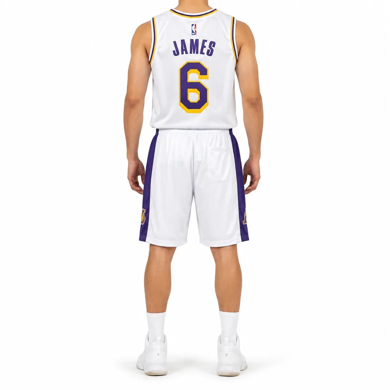 ست بستکبالی سفید LAKERS کد 6684 — تصویر ۳