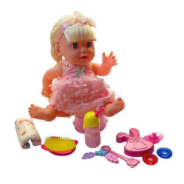 عروسک دخترانه بی بی بورن Yale Baby ارتفاع 35 سانتیمتر — تصویر ۲