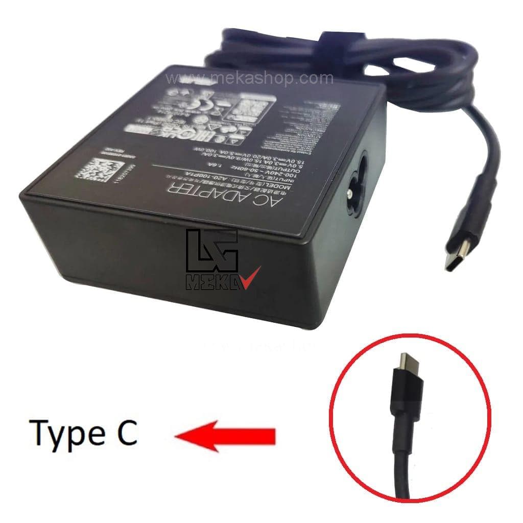 شارژر آداپتور اورجینال لپ تاپ ایسوس Asus 20V 5A TypeC 100W — تصویر ۳